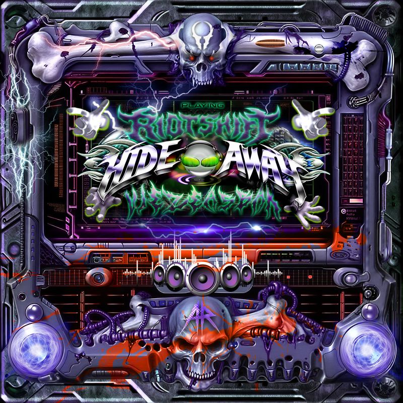 Cover art of Riot Shift single 'HIDE AWAY (with Vieze Asbak)'