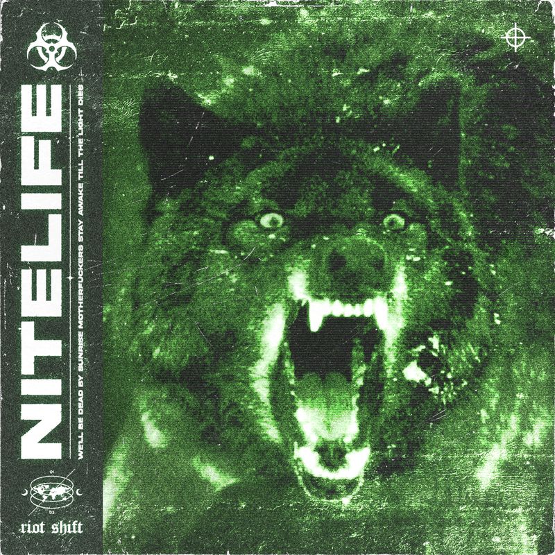 Cover art of Riot Shift single 'NITELIFE'