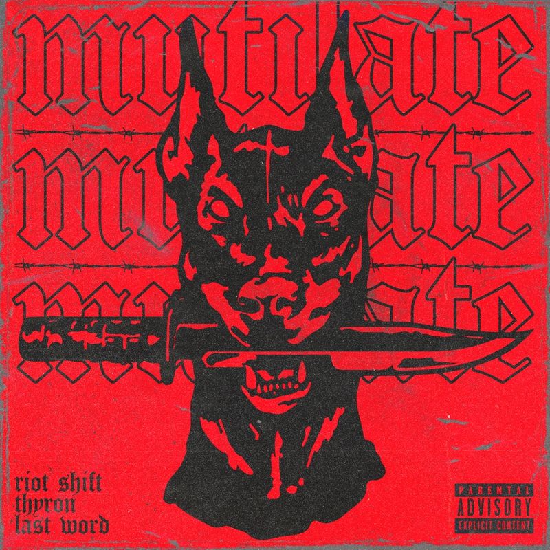 Cover art of Riot Shift single 'MUTILATE'