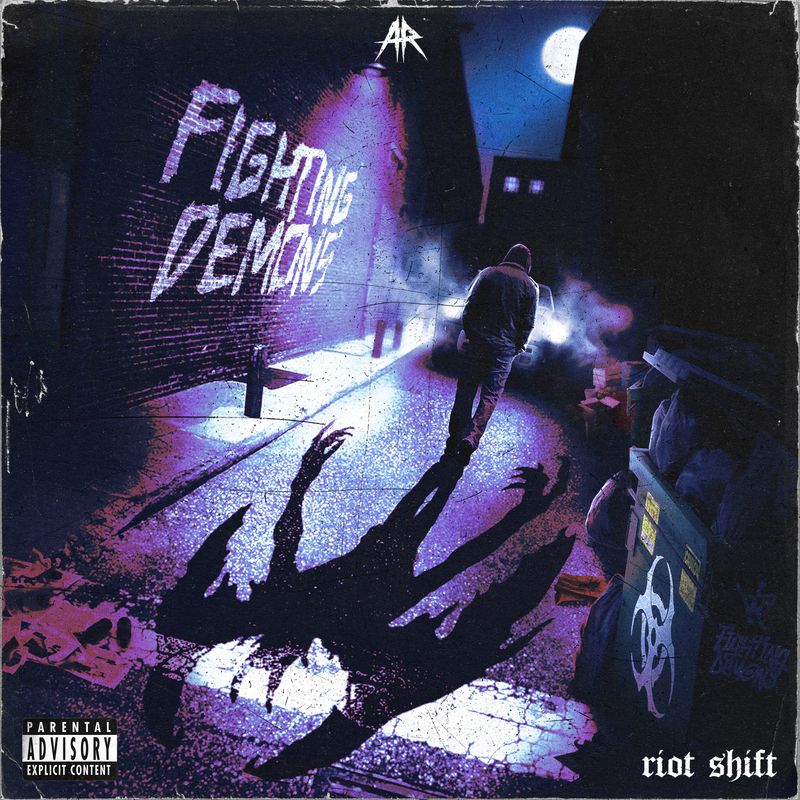 Cover art of Riot Shift single 'FIGHTING DEMONS'