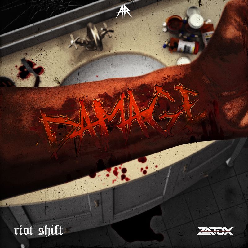 Cover art of Riot Shift single 'DAMAGE (with Zatox)'