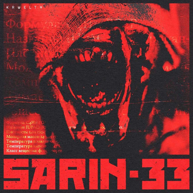 Cover art of Kruelty single 'SARIN-33'